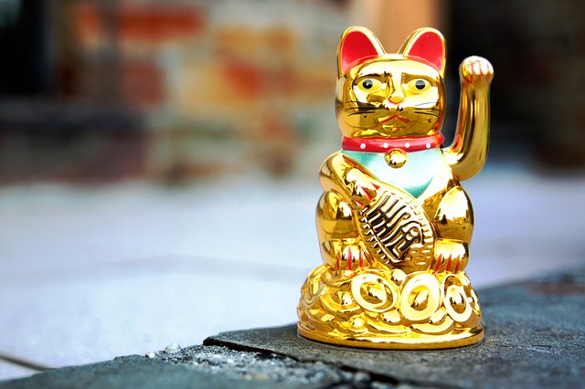 Barbero Necesito Dificil Amuletos chinos de la suerte | El gato chino que significa 